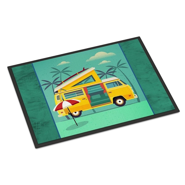 Carolines Treasures 24 x 36 in. Greatest Adventure Camper Van Indoor or Outdoor Mat BB5477JMAT - main